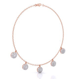 Round-Laced Diamond Necklace