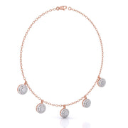 Round-Laced Diamond Necklace