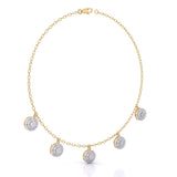 Round-Laced Diamond Necklace