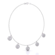 Round-Laced Diamond Necklace