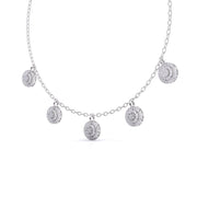 Round-Laced Diamond Necklace