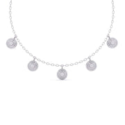Round-Laced Diamond Necklace