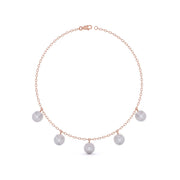 Round-Laced Diamond Necklace