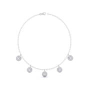Round-Laced Diamond Necklace