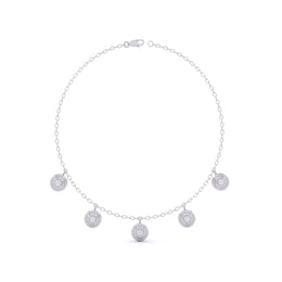 Round-Laced Diamond Necklace