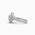 Round & Pear Cut Diamond Ring