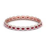 Oval Diamond Link Bracelet