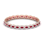 Oval Diamond Link Bracelet