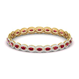 Oval Diamond Link Bracelet
