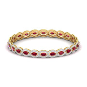 Oval Diamond Link Bracelet