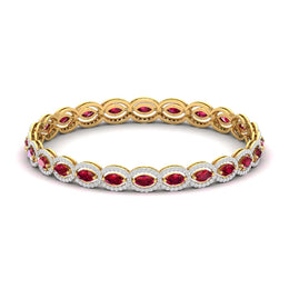 Oval Diamond Link Bracelet
