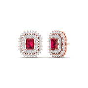 Sangria Diamond Studs