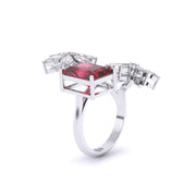 Fiery Cocktail Diamond Ring
