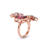 Fiery Cocktail Diamond Ring
