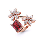 Fiery Cocktail Diamond Ring