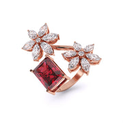 Fiery Cocktail Diamond Ring