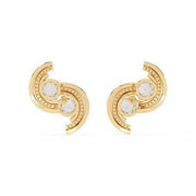S-Shaped Diamond Earrings