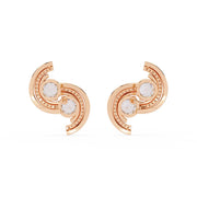 S-Shaped Diamond Earrings