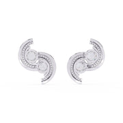 S-Shaped Diamond Earrings