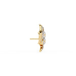 S-Shaped Diamond Earrings