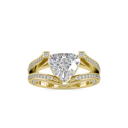1.25 Carat Triangle Solitaire with Split Band