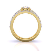 1.5 Carat Scalloped Engagement Ring