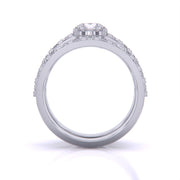 1.5 Carat Scalloped Engagement Ring