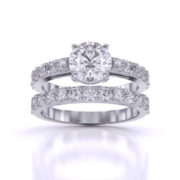 1.5 Carat Scalloped Engagement Ring