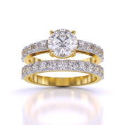 1.5 Carat Scalloped Engagement Ring