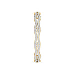 Grid Pattern Lab Grown Diamond Bangle