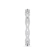 Grid Pattern Lab Grown Diamond Bangle