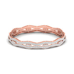 Grid Pattern Lab Grown Diamond Bangle