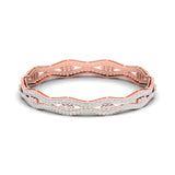 Grid Pattern Lab Grown Diamond Bangle