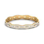 Grid Pattern Lab Grown Diamond Bangle