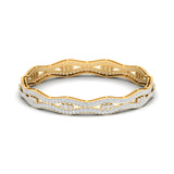 Grid Pattern Lab Grown Diamond Bangle