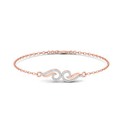 Sculpted Wave Diamond Bracelet