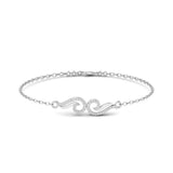 Sculpted Wave Diamond Bracelet