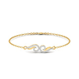 Sculpted Wave Diamond Bracelet