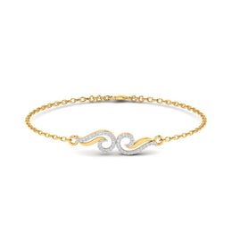 Sculpted Wave Diamond Bracelet