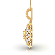 Shimmering Blossom Multi Shapes Lab Grown Diamond Pendant