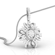 Shimmering Blossom Multi Shapes Lab Grown Diamond Pendant