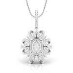 Shimmering Blossom Multi Shapes Lab Grown Diamond Pendant