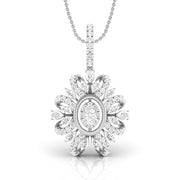 Shimmering Blossom Multi Shapes Lab Grown Diamond Pendant