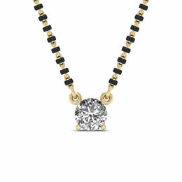 1.1 Carat Round Diamond Mangalsutra