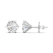 Classic Diamond  Earrings – 2 Carats Each