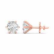 Classic Diamond  Earrings – 2 Carats Each