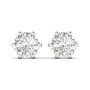 Classic Diamond  Earrings – 2 Carats Each