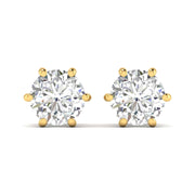 Classic Diamond  Earrings – 2 Carats Each