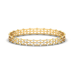 Sleek and Stylish Diamond Bangles Pair