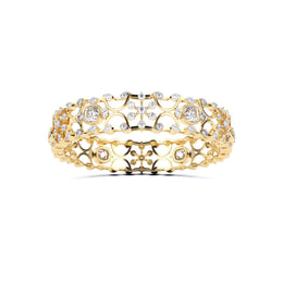 Solitaire Cushion Diamond Bangle